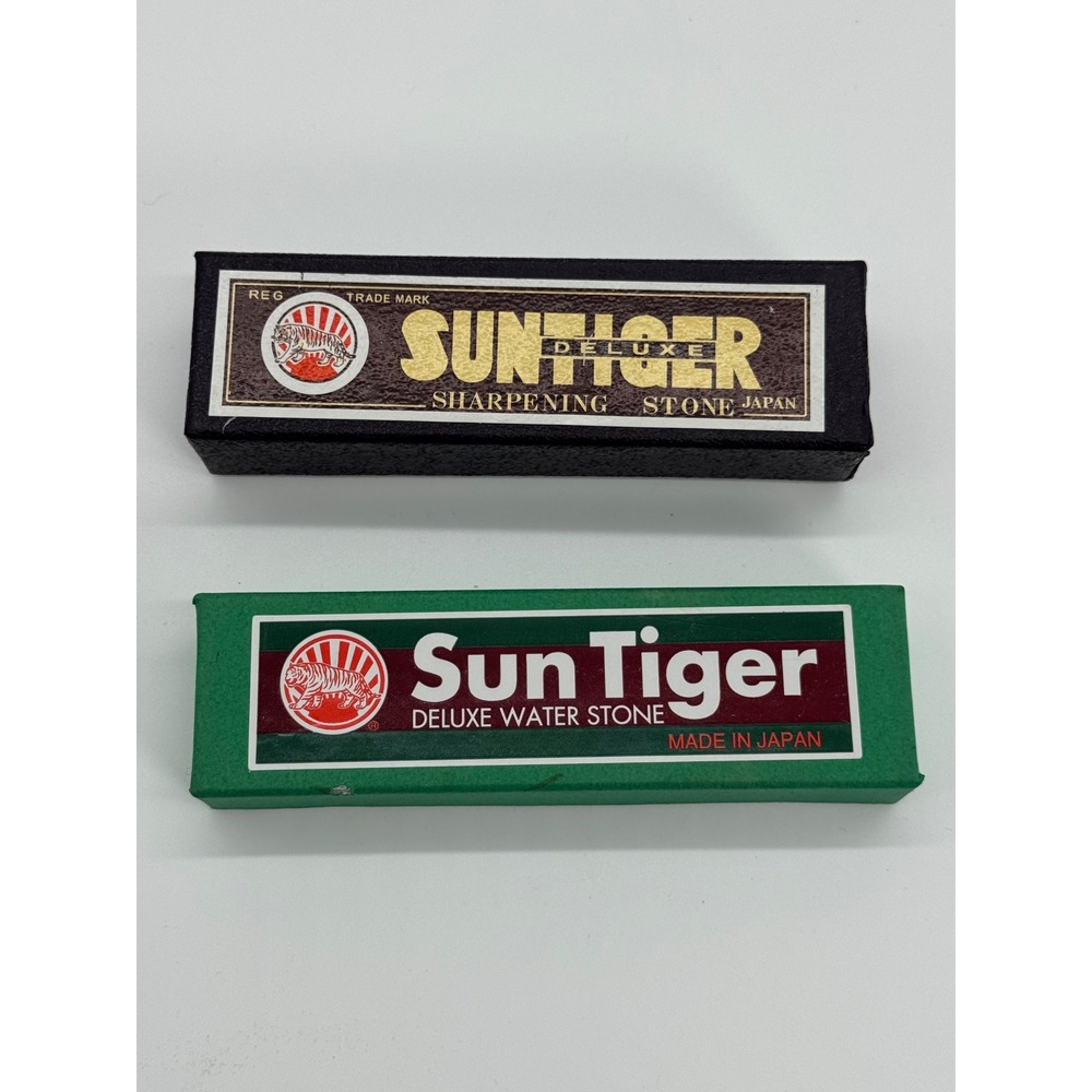 Sun Tiger Deluxe Sharpening Stone Set GX 01 1000 Grit & GX 02 6000 Grit Japan